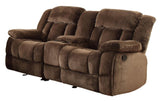 CORDAROY Chocolate Plush Reclining Sofa & Loveseat