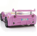 COUPE Pink Lighted Race Car Bed