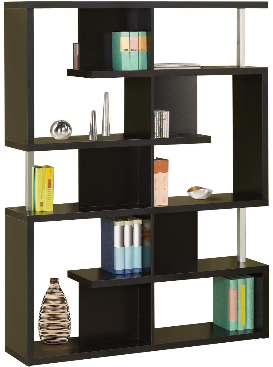 COURIER Black 47" Wide Bookshelf (RTA)