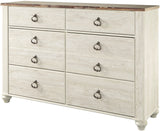 CRESTHILL White 61" x 75" Dresser & Mirror
