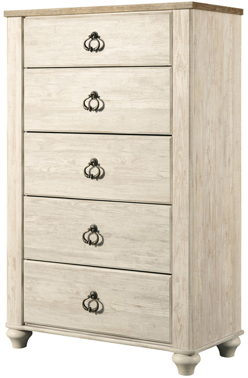 CRESTHILL White 34" Wide Chest