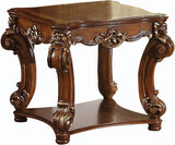 CROWNWOOD Cherry Rectangular 3 Piece Table Set with Shelves