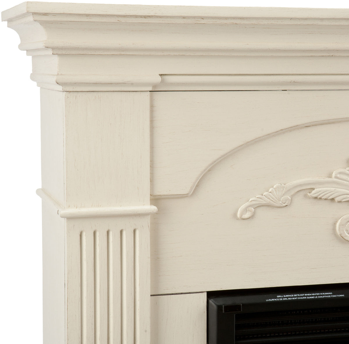 Cullen White Fireplace