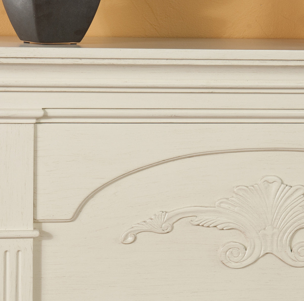 Cullen White Fireplace