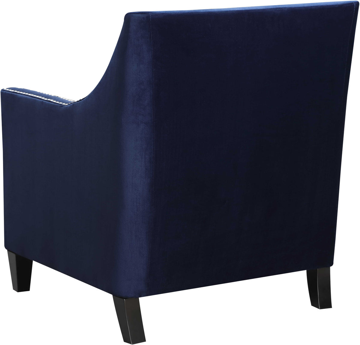 DAHLIA Dark Blue Fabric 30" Wide Accent Chair