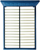 DAHLIA Dark Blue Velvet Platform Bed