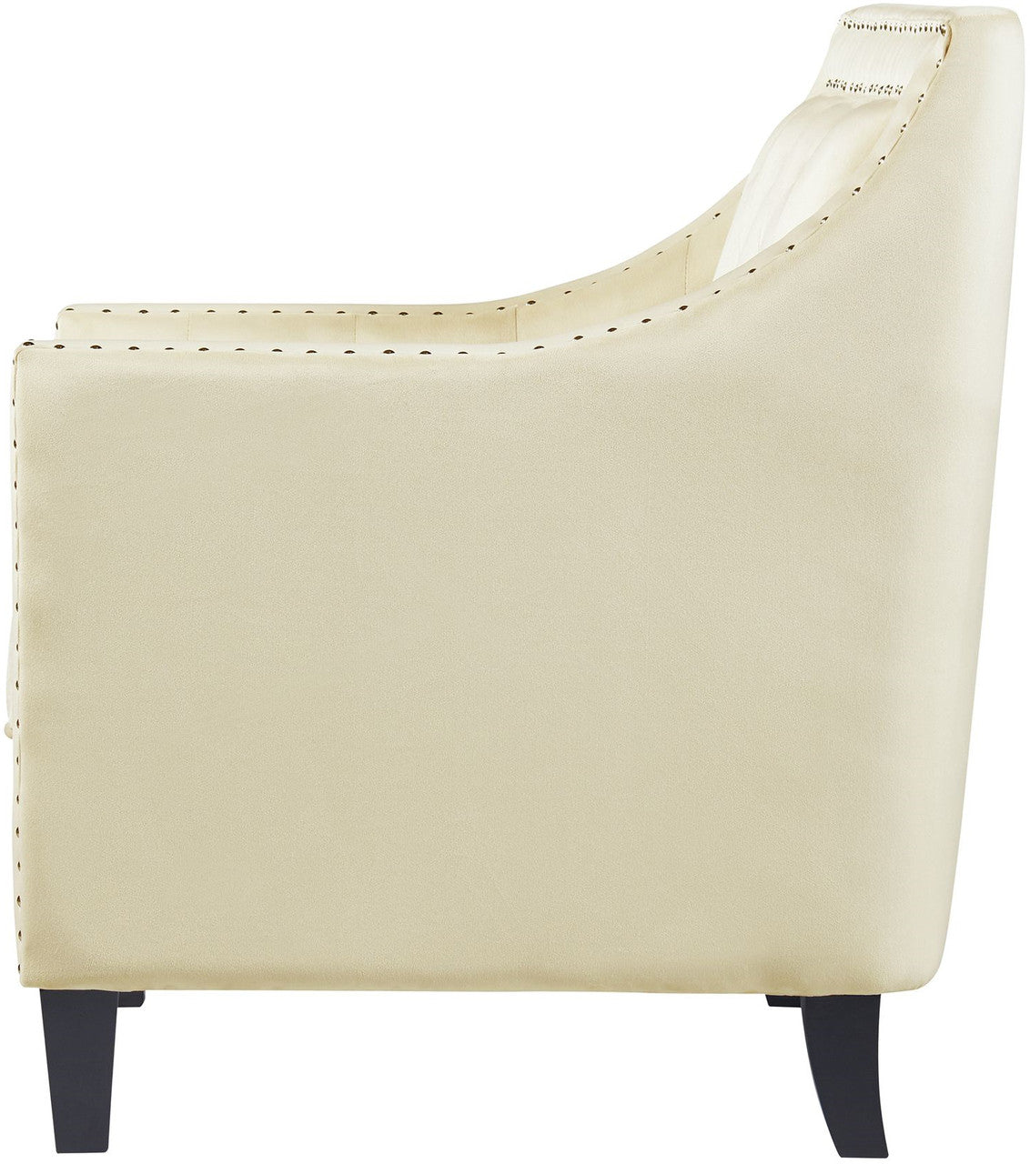 DAHLIA Cream Fabric 30" Wide Accent Chair