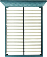 DAHLIA Marine Blue Velvet Platform Bed