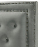 DAHLIA Gunmetal Velvet Platform Bed