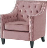 DAHLIA Blush Fabric 30" Wide Accent Chair