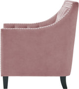 DAHLIA Blush Fabric 30" Wide Accent Chair