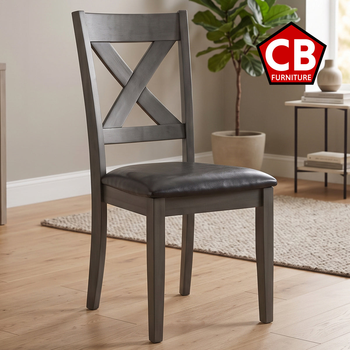 DAMIAN Gray 18" Wide Dining Chair