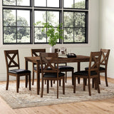 DAMIAN Brown 18" Wide Dining Chair