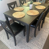 DAMIAN Gray 7 Piece Dining Set