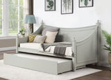 DARIEL Wood Light Gray Daybed with Underbed Storage/Trundle