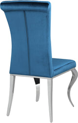 DARLA Teal Blue 19" Wide Dining Chair