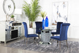 DARLA Dark Blue 19" Wide Dining Chair