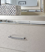 SAMMIE Blue Velvet Storage Bedroom Set