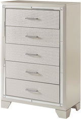 SAMMIE Pink Velvet Storage Bedroom Set