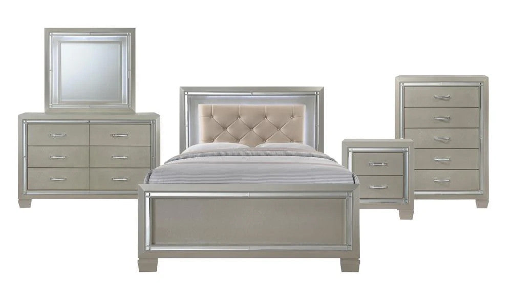 DEISS Full Silver LED Bedroom-Clearance