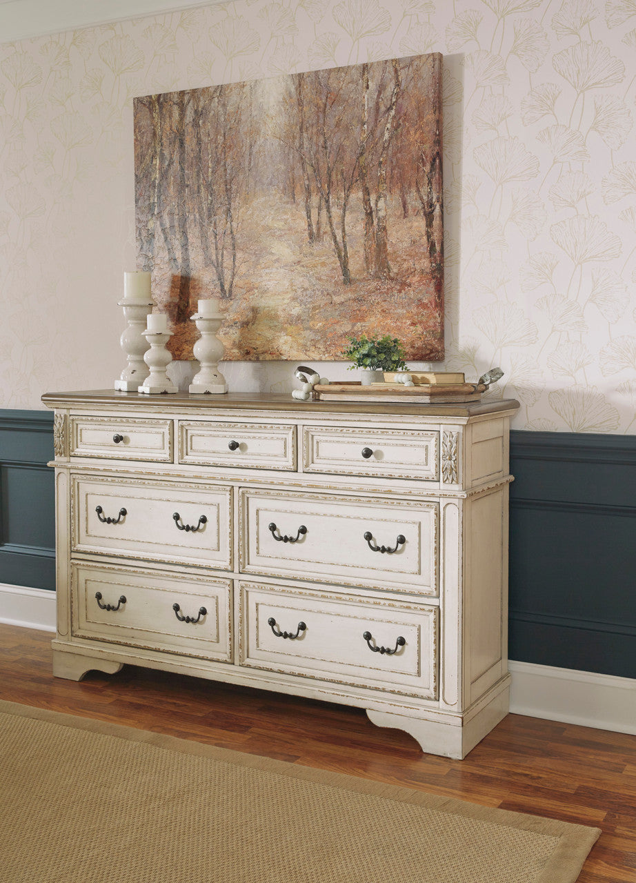 DELREY White 64" Wide Dresser