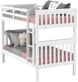 DERIK White Twin Platform Bunk Bed
