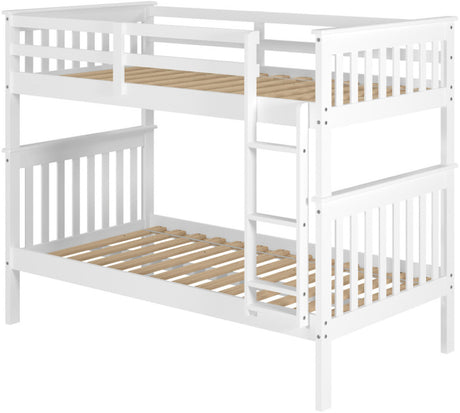 DERIK White Twin Platform Bunk Bed