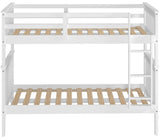 DERIK White Twin Platform Bunk Bed