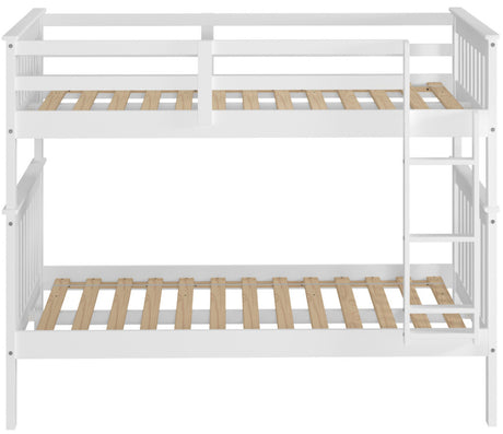 DERIK White Twin Platform Bunk Bed