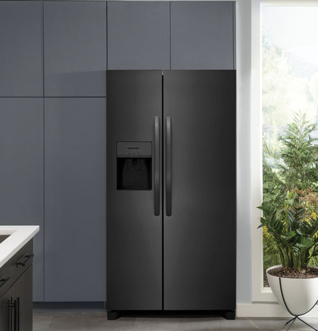 DOIZ S26 Black 26 Cu. Ft. 36" Standard Depth Side by Side Refrigerator with Icemaker