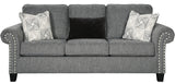 DONTELLE Gray Sofa & Loveseat