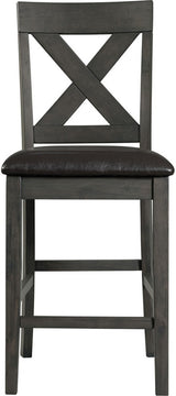 DAMIAN Gray 7 Piece Counter Height Set