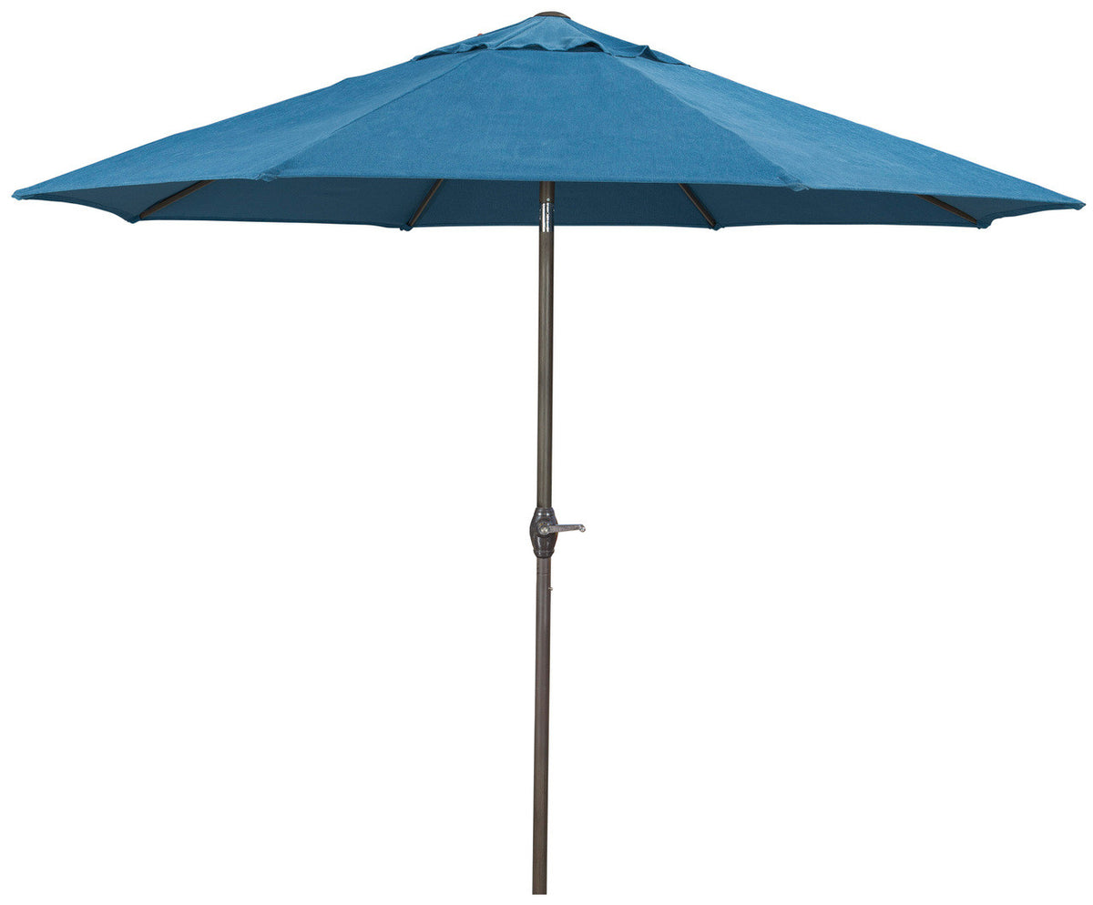 Dan Blue Outdoor Med Umbrella with Base