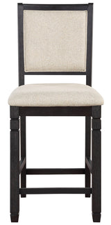 REKNA Black Counter Chair
