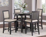 REKNA Black Counter Chair