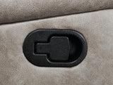 DEAN Taupe 41" Wide x 40" Height Brown Swivel Glider Recliner