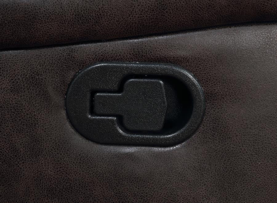 DEAN 41" Wide Brown Swivel Glider Recliner