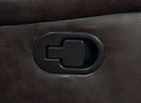 DEAN 41" Wide Brown Swivel Glider Recliner