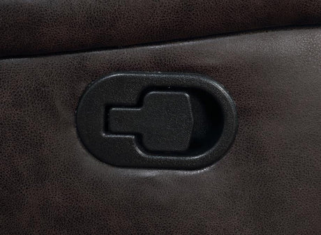 DEAN 41" Wide Brown Swivel Glider Recliner