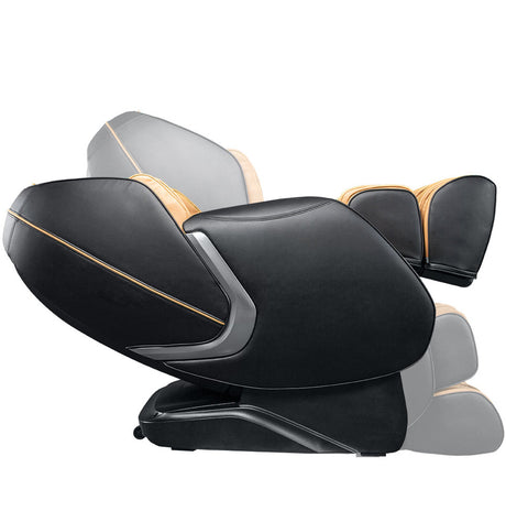 DEIMOS Black SL Track Massage Chair with Foot Roller Massage
