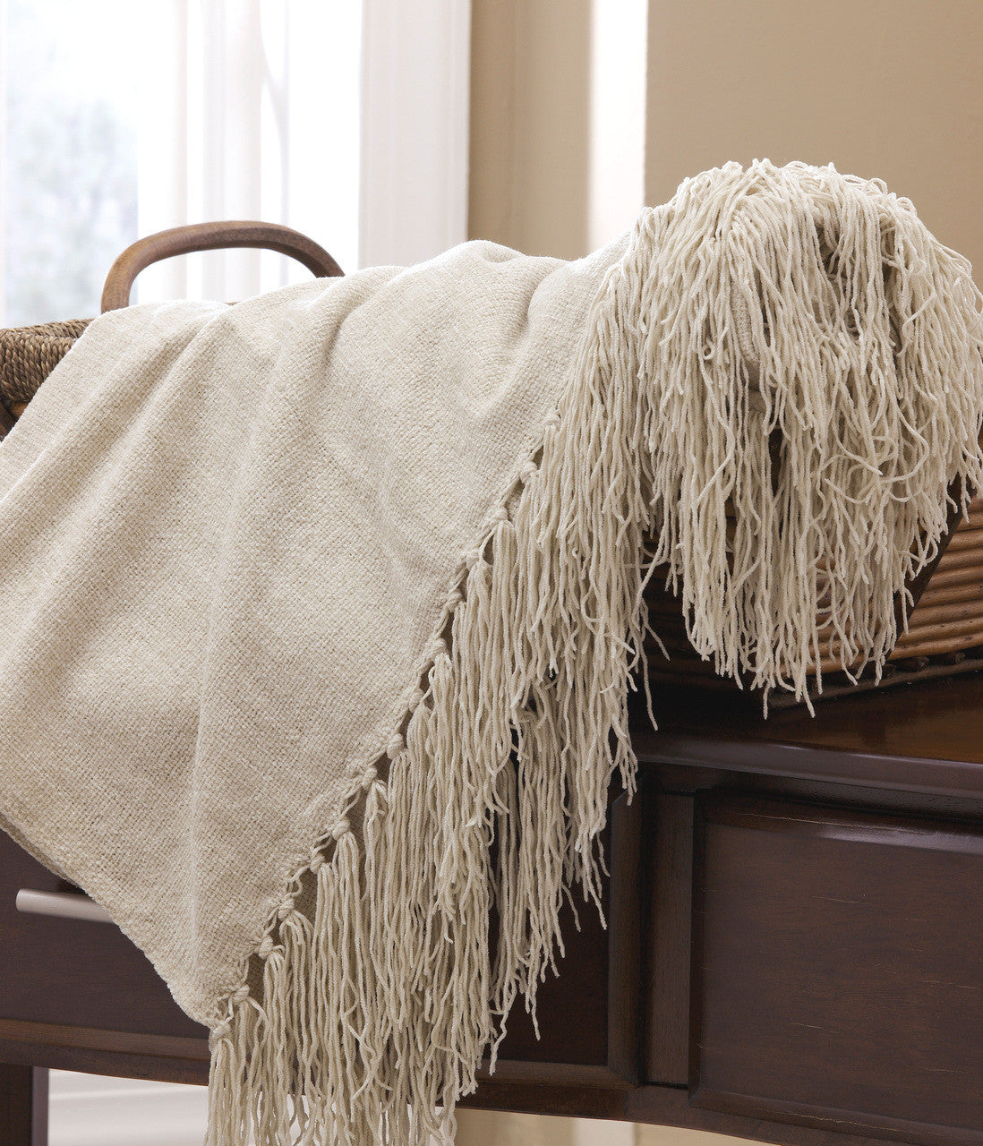 Delia Cream Decorative Throw