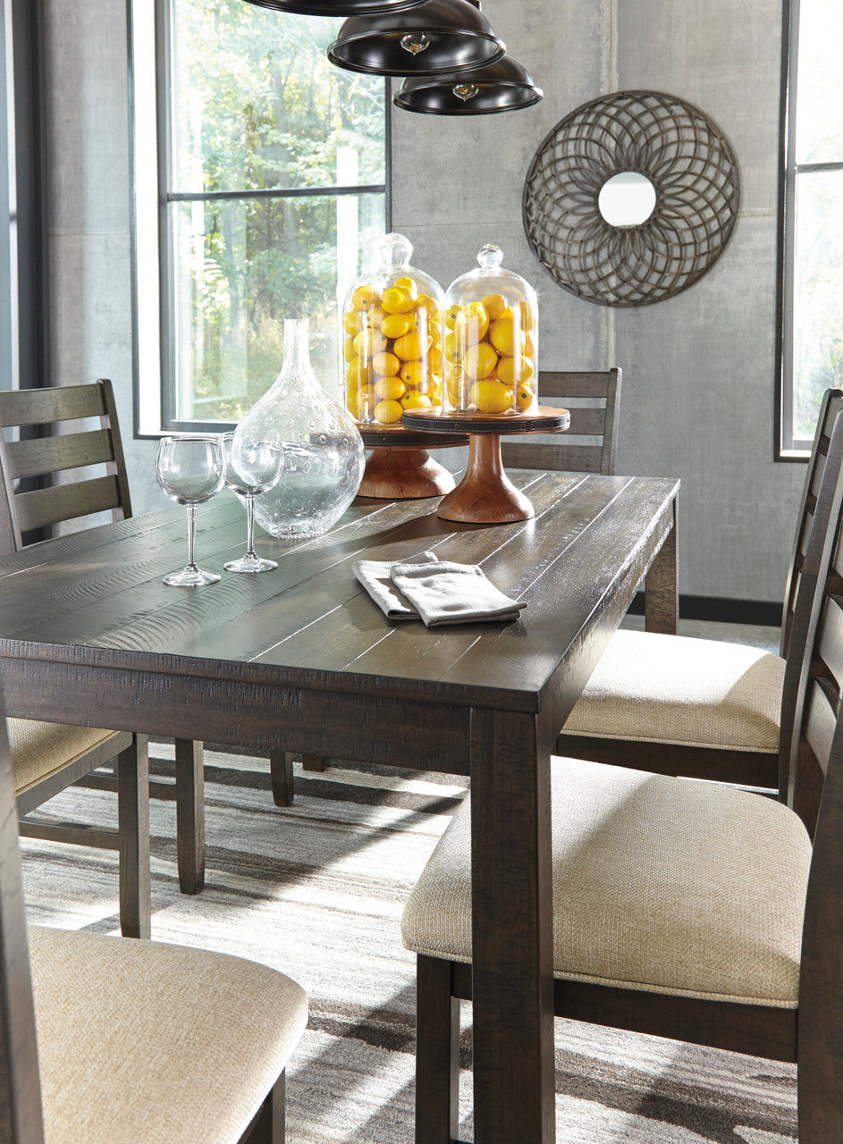 DEMITRIO Dark Brown 7 Piece Dining Set