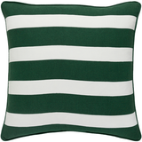 Designer Green Stripe Pillow