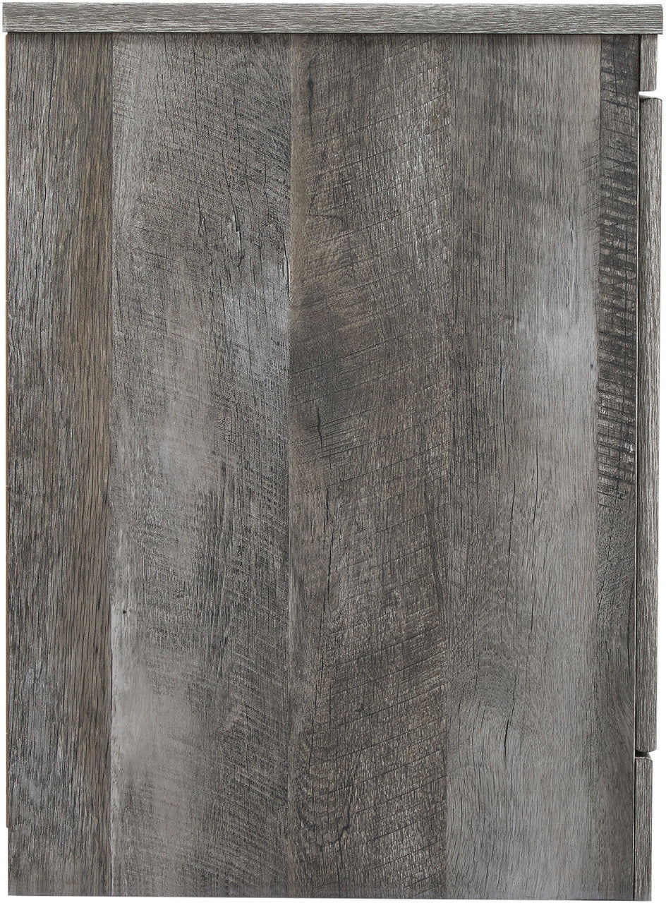 DEXTRE Rustic Gray 63" Wide TV Stand with Fireplace