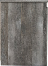 DEXTRE Rustic Gray 63" Wide TV Stand with Fireplace