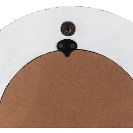 DHARMA 18" White Wall Mirror
