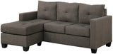 DJOSER 78" Wide Reversible Sectional & Ottoman