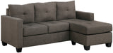 DJOSER 78" Wide Reversible Sectional & Ottoman