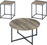 DODGIE Grayish Brown 3 Piece Table Set