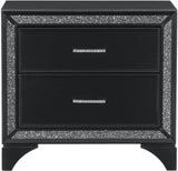 DOLCE Queen Black Lighted Bedroom Set
